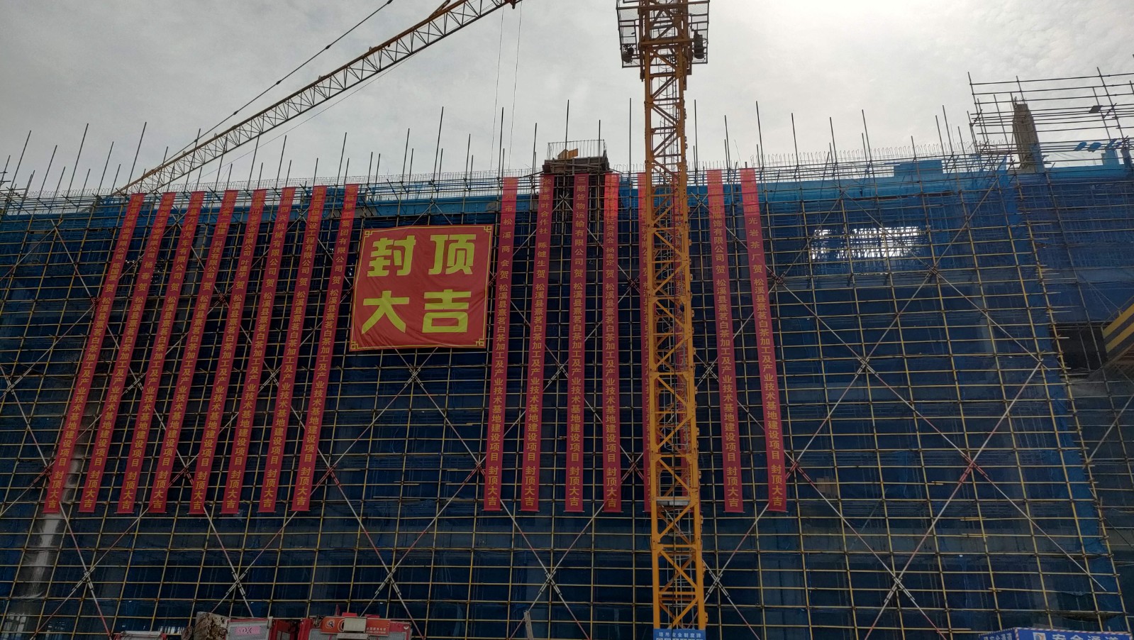易順建工集團(tuán)有限公司承建的熹茗白茶加工及產(chǎn)業(yè)技術(shù)基地建設(shè)項(xiàng)目一期工程順利封頂！